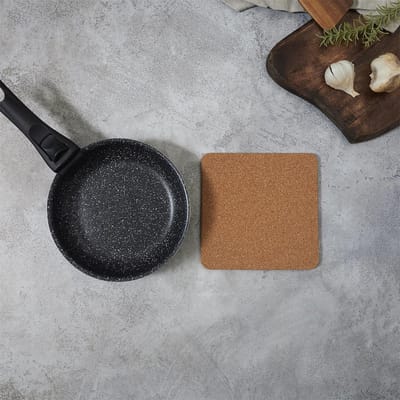 Cook Concept Onderzetter - kurk - vierkant - D19 cm - voor pannen - hittebestendig
