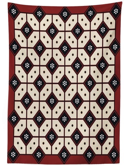 ABAKUHAUS Tafelkleed – Javaanse Batik – 140x240 cm – satijnmix, wasbaar