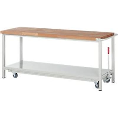 Werkbank serie 8000, verrijdbaar, neerlaatbaar, Legbord, B 2000 x D 700 x H 880 mm