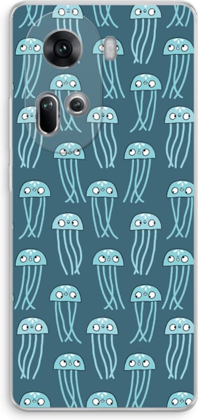 Case Company® - Hoesje geschikt voor Oppo Reno 11 hoesje - Kwallie - Soft Cover Telefoonhoesje - Bescherming aan alle Kanten en Schermrand