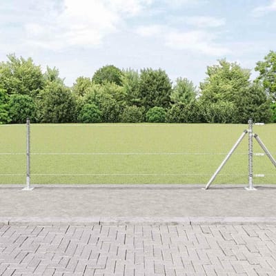 Stalen Balustrade Palen - Hekpalen Tuin - Buitenhekken Plaatsen - Weerbestendige PVC-coating - 50 Meter Lengte - Verzinkt Staal