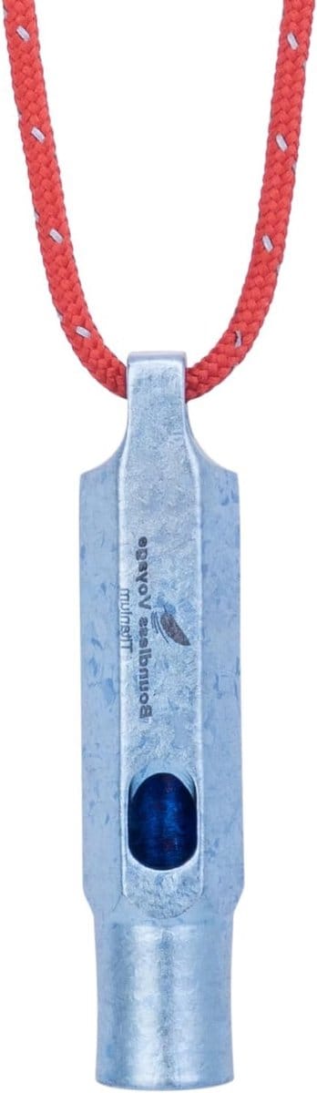 Titanium Fluit voor Noodsituaties - Sterke en Luide Fluit met Lanyard voor Outdoor, Kamperen en Sportactiviteiten