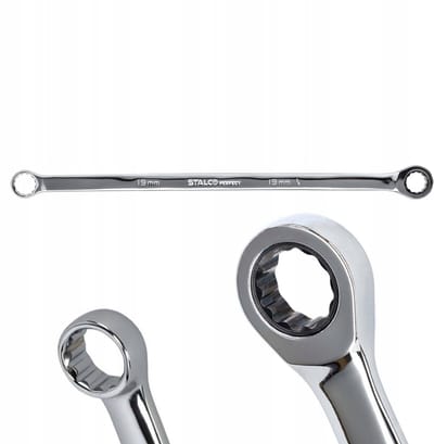 Stalen Ringsleutel met Ratel 22mm/450mm - STALCO PERFECT S-76806