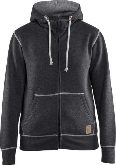 Blåkläder 3373-1157 Hooded met hele rits dames Zwart Mêlee maat XXL
