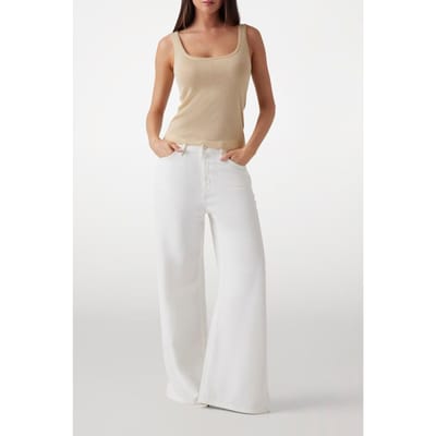 GUESS  Eco Nellie Tank Top Swtr Gold Lurex Size: L | Tanks &amp; Camis Outlet | Dames | Goud