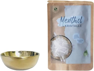 Sauna Verdamperschaal Klein Ø 5 cm met Menthol Kristallen - Ideaal voor Stoom en Inhaleren