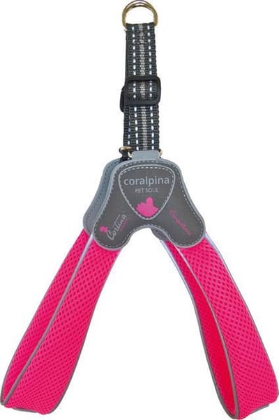 Luxe Coralpina - Hondenharnas tuig Cinquetorri Fluo Roze - 20-30 cm - Maat 1