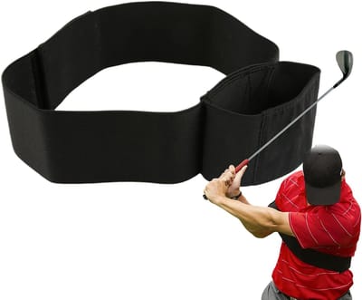 Golftrainingshulpmiddel - Golfswingtrainingsarmband - Swingcorrectieband - Unisex, geschikt voor beginners, verbetert de swingstabiliteit - 87 x 8 x 0,3 cm