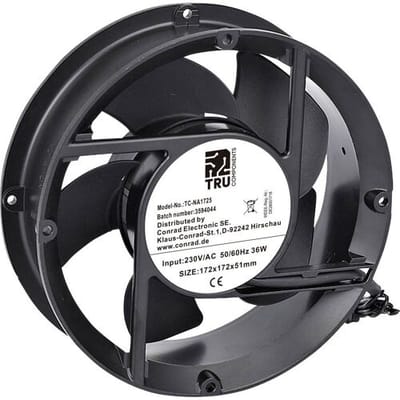 TRU COMPONENTS TC-NA1725 Axiaalventilator 230 V/AC 336 m³/h (l x b x h) 172 x 172 x 51 mm