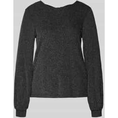 Regular fit shirt met lange mouwen met opvallend metallic all-over motief, model 'CAROL'