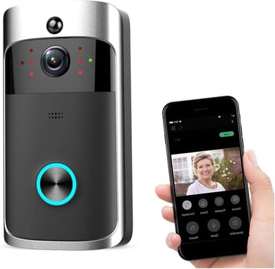 Slimme Deurbelcamera - Video Deurbel WiFi - Veiligheid Thuis - Infrarood Nachtzicht - 120° Groothoek - Wit