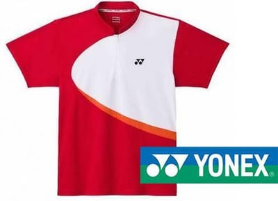 Yonex women's polo shirt - rood / wit - XS