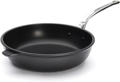Choc Xtreme Braadpan - Koekenpan Hapjespan - Bakken en braden - Verstevigde antiaanbaklaag - 28 cm - Zwart