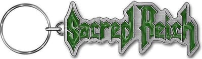 Sacred Reich Sleutelhanger Logo Zilverkleurig/Groen