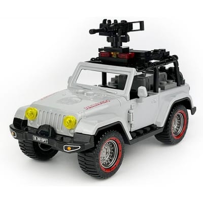 68 Pièces Brique Classique SUV Compact MOC Ville Jouet Créatif DIY Voiture Parfait pour Cadeau d'Anniversaire Noël Idéal gris