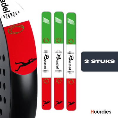 Badel® Padel Protector Sticker – 3 Stuks – Lichtgewicht Frame Bescherming – Geen Invloed op Balans
