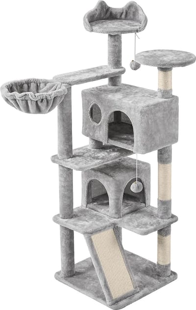 Lexium Krabpaal voor zware katten - Krabpaal voor grote katten - Stevige krabpaal - Geschikt voor grote en zware katten