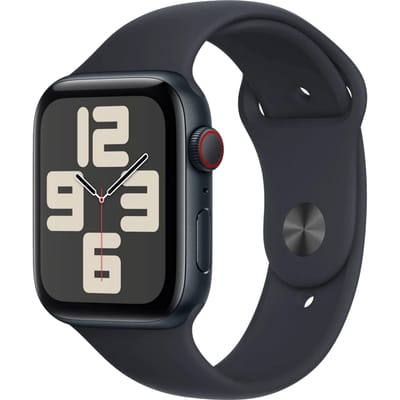 Apple Watch SE 2023 - GPS + Cellular - 44mm Midnight Aluminium Case with Midnight Sport Band - M/L