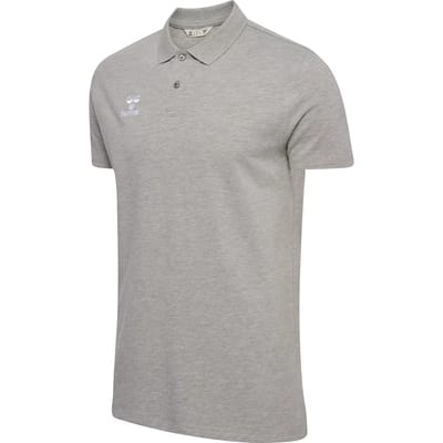 Hummel Go 2.0 Polo Heren - Grijs Gemeleerd | Maat: L