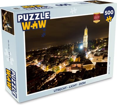 Puzzel Utrecht - Licht - Dom - Legpuzzel - Puzzel 500 stukjes
