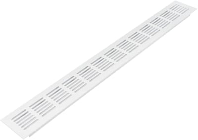 20" x 6,1 cm aluminium ventilatierooster voor vloer, muur en deurkanaal