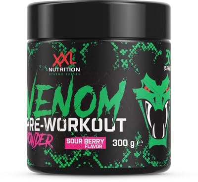 XXL Nutrition Venom Pre Powder - Sour Berry - 30 Doseringen