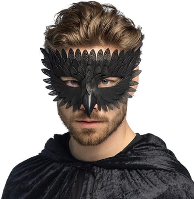 Boland - Masker Raaf Zwart - Volwassenen - Vogel - Halloween - Cosplay - Carnaval - Themafeest