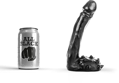 All Black Zwarte dildo- 19 cm