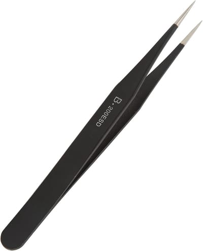 Elektronica Pincet - Precisie Pincet - Fijne Assemblage - Anti-magnetisch Roestvrij Staal - 123 mm - Zilverkleurig