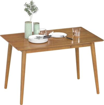 Ruime Houten Eettafel voor 4-6 Personen - Klassiek Design 120x75 cm