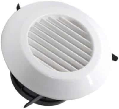 Dailygoods- Luchtrooster Rond - ABS Materiaal - Wandmontage/Plafondmontage - Compact en Solide - Wit Paneel - Eenvoudig te Reinigen - Ventilatierooster