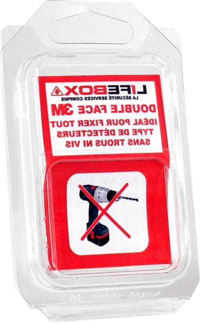 Dubbelzijdige Plakfolie - Plakstrips - Melders Bevestigen - Zeer Duurzaam - 25 x 13 cm - Wit