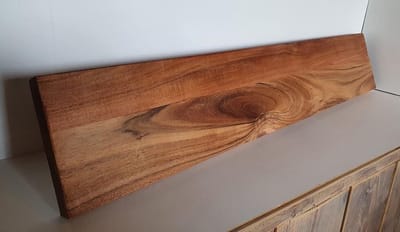 Wandplank Acaciahout | 70x19cm | Transparante Lak | Hardhout | Muurplank | Plank aan de Muur | Industrieel | Boekenplank | Loft | Landelijk | Acacia | Harder dan Eikenhout |