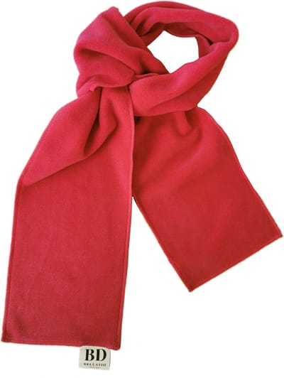 Rode fleece sjaal kind - kinderen - Mooie warme kindersjaal rood - voor jongens en meisjes