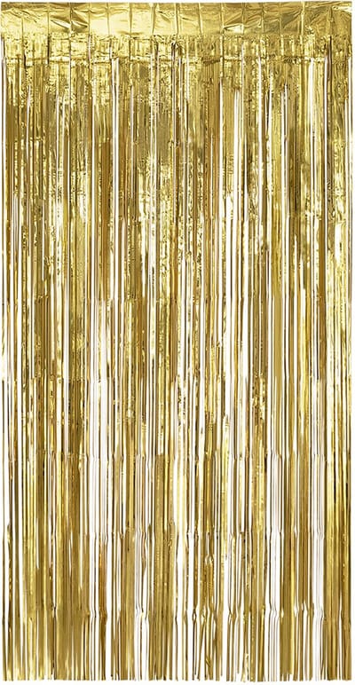 Boland - Foliegordijn Metallic goud - Geen thema - NYE - Oudjaarsavond - Deurgordijn