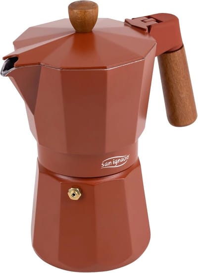 Traditionele Italiaanse Moka Koffiepot voor 6 Kopjes - Aluminium Percolator