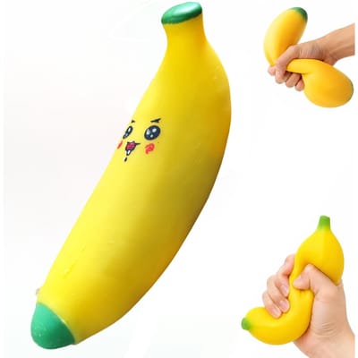 Bestseller Gesimuleerde Banaan Langzaam Rijzend Squishy Speelgoed Nieuwigheid Sensorisch Decompressie Fidget Speelgoed Voor Angstverlichting Stress Knijpen
