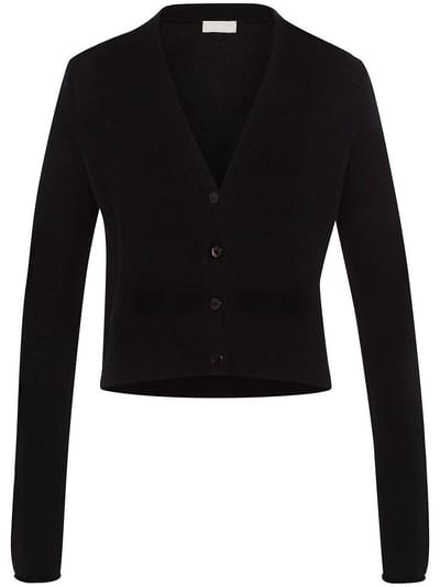 Vest en 100% kasjmier Van Peter Hahn zwart