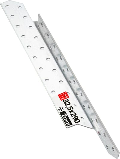 LUN FIX - Sparrenpfettenanker - Verzinkt - 32x290mm - Schwerlast-Winkelverbinder - Rechts