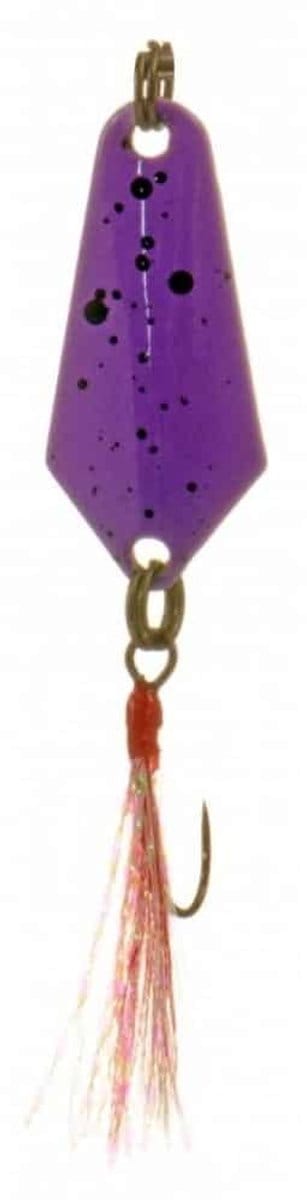 Predox Spoon Delta 2GR/H8 – Dubbelgekleurde microlepel met levendige actie voor forel en baars Purple/Yellow