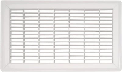 Vloerrooster - Luchtgrille - Ventilatie Verbeteren - Zware Staalconstructie - 20 x 35 cm - Wit