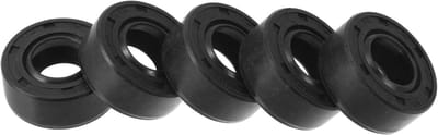 Dubbele Lip Olieafdichting 12x25x10mm met Roterende Veerstalen Afdichtingsring - Rubber NBR, Hoge Druk, 5 Stuks voor Diverse Toepassingen