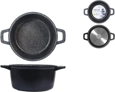Stevige Braadpan 20 cm met Duurzame Antiaanbaklaag en Twee Handgrepen