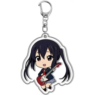 K-On Anime Acryl Sleutelhanger Light Music Club Hirasawa Yui Tainaka Ritsu Kotobuki Tsumugi Dubbelzijdige Hanger Sleutelhanger Manga Premium Kwaliteit 5.5CM black
