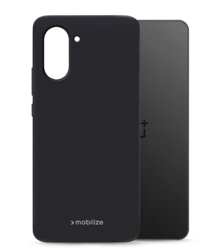 Mobilize Hoesje geschikt voor OnePlus Nord CE5 Telefoonhoesje Flexibel TPU | Mobilize Rubber Gelly Backcover | Nord CE5 Case | Back Cover - Zwart