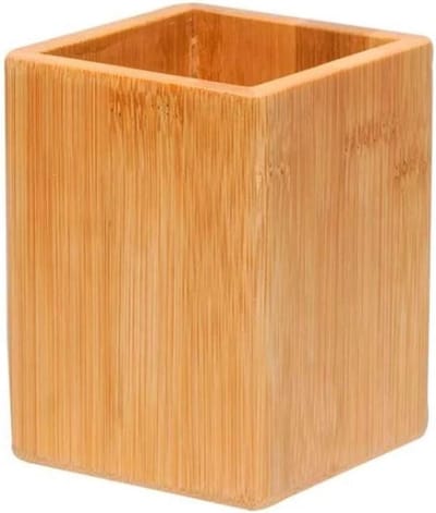 Houten Bamboe Pennenhouder voor Bureau, Perfect voor School en Kantoor, Stijlvol en Functioneel Accessoire