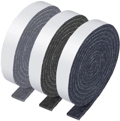 Dailygoods- Viltdoppen - Set van 3 - Zelfklevende Viltglijders - Antislip Bescherming - 100 x 2 cm - Nauwkeurig Ontwerp - Meubelglijders