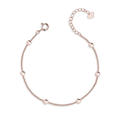 Rosegoud kleurig Armband Dames- Rosekleurig Zilver Armband Dames - Rosekleurig Zilveren Armband - Zilver 925 - Echte Zilver Armband - Amona Jewelry