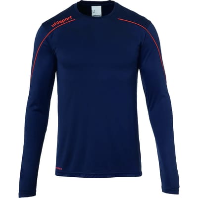 Uhlsport Stream 22 Voetbalshirt Lange Mouw Heren - Marine / Fluorood | Maat: L