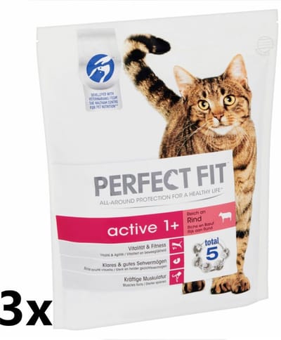 Perfect Fit -Droogvoer - Active Rund - 3x1,4kg